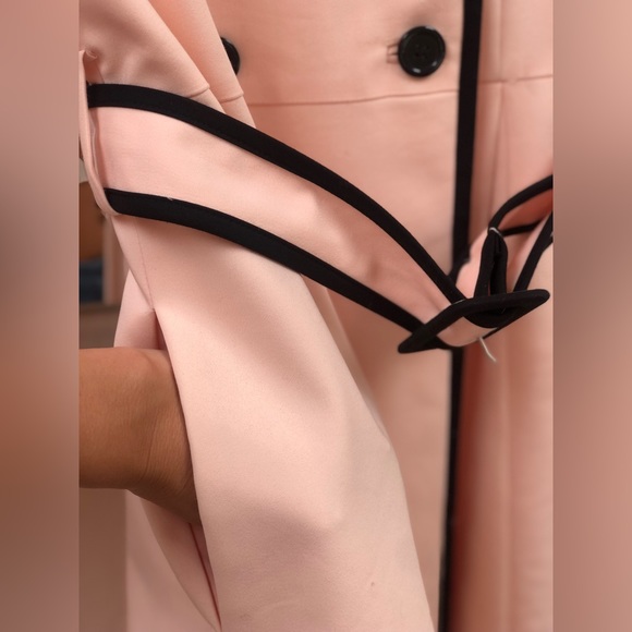 High-End Pale Pink Double Breasted Coat - Picture 4 of 6